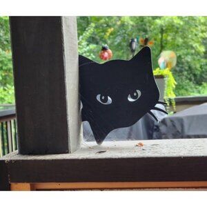 Black Cat Decorations Metal Garden Yard Art Decor Farmhouse Home Decor